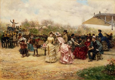 Die Blumenverkäufer, 1883 von Ludovico Marchetti